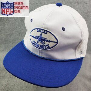 Dallas Cowboys Vintage Snapback Hat Sports Specialties Mesh Corded Youngan NWOT